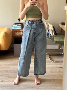 Jeanasis - high waisted wide leg jeans
